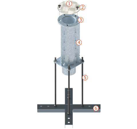Quante-Design Bodenhülsen P080/P160 Standard-Komfort