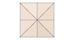 quadratisch 240 x 240 cm