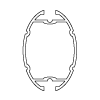 oval<br>65 x 95 x 3 mm